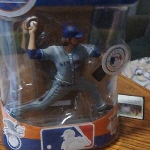 Majestic White and Blue Jacob deGrom Jersey